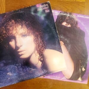 Vintage LP's Barbra Streisand and Donna Summer Vinyl Records - SET OF TWO